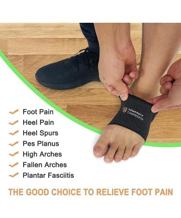 Komprexx Arch Support Bands - Copper Compression Sleeve for Plantar Fasciitis Relief - 1 Pair for Women & Men, Feet Pain, Heel Spurs, Flat Arches - Buy Online on GoSupps.com