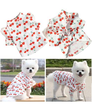 Buy Hualisiji Dog Clothing - Summer Dress for Small & Medium Dogs | Soft Comfortable and Stylish XL White Chihuahua Clothes - Buy Online on GoSupps.com