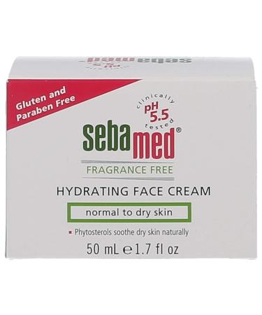 Sebamed Fragrance-Free Hydrating Face Cream Moisturizer pH 5.5 - 1.7 Fl Oz - Dermatologist Recommended - Buy Online on GoSupps.com