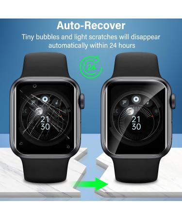Uyiton 8Pack Apple Watch Series 8/7 Screen Protector 45mm - Military-Grade TPU Film for Scratch & Fingerprint Protection - Bubble-Free, High Touch Screen Clarity - Buy Online on GoSupps.com