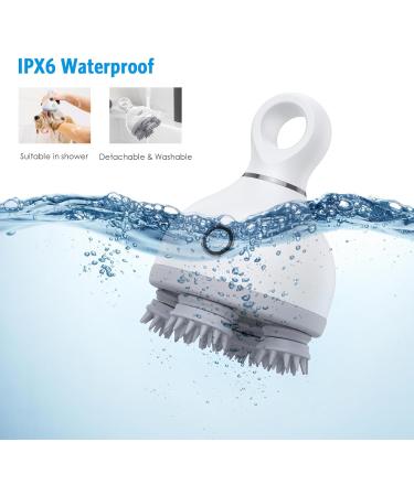 Brifit Electric Head Massage Device for Cats - USB Rechargeable 4 Massage Heads 3 Modes Waterproof - Perfect Pet Relaxation Gift - Buy Online on GoSupps.com