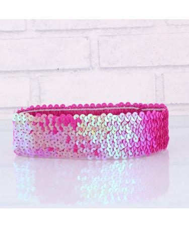 Shop Sequins Headband - Fashion Sport Glitter Hair Band for Women & Girls | Rose Red Bling Headwear - Buy Online on GoSupps.com