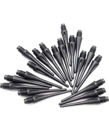 300 Pack ROOBEEO 2BA Thread Plastic Tip Dart Points - Replacement Soft Dart Tips in Black | Dart Accessories - Buy Online on GoSupps.com