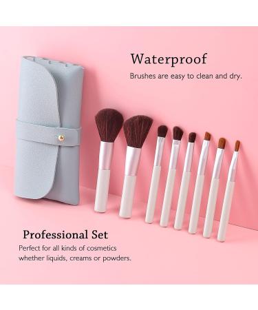 Professional 8-Piece Makeup Brush Set with Travel Bag | High-Quality Cosmetic Brushes for Women - Perfect for Flawless Application - Buy Online on GoSupps.com