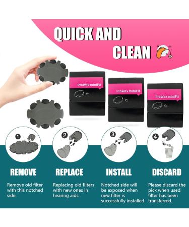 Hearing Aids Cerumen Filter for Oticon ProWax Minifit - 3 Pack (18 Pieces) with Replacement Wax Protection Tools - Buy Online on GoSupps.com