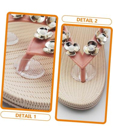 FOMIYES Transparent Sandal Cushions - 10 Pairs Adhesive Gel Foot Pads for Flip-Flops & Summer Sandals - Metatarsal Support Inserts - Buy Online on GoSupps.com