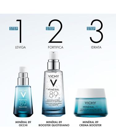 Vichy Concentrated and Fortifying Serum moisturizing repairing and fortifying effect with hyaluronic acid and volcanic water unique formula mineral 89 50 ml - Buy Online on GoSupps.com