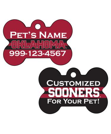 Oklahoma Sooners 2-Sided Pet Id Dog Tag | Personalized for Your Pet | Officially Licensed