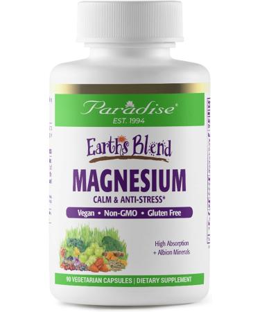 Paradise Herbs Earth's Blend Magnesium 90 Vegetarian Capsules