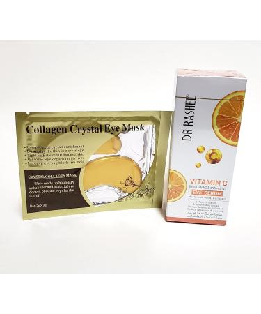 Dr Rashel Vitamin C Eye Serum | Hyaluronic Acid & Collagen | Reduce Wrinkles, Dark Circles & Puffiness | 1.01 oz - Buy Online on GoSupps.com