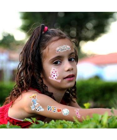 101 PCS Soccer Temporary Tattoos - Fun World Cup Football Ball Design for Kids - Great Birthday Party Favor and Stocking Filler - By Konsait - Buy Online on GoSupps.com