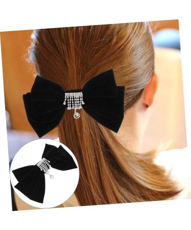 Beaupretty Hair Pin hairpin rhinestone hair wedding hair hair barrettes Big Bow Hair Barrettes hair bowknot bow women hair bow Autumn And Winter claw Hair Clip - Buy Online on GoSupps.com