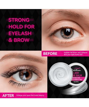 Premium Lash Lift Glue Balm Kit - Eyelash Lift Adhesive & Rods for Brow Lamination | Strong Viscosity & Water Soluble | 0.35Oz/10G Clear - Buy Online on GoSupps.com