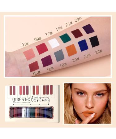 MAEPEOR Matte Liquid Lipstick Set - 12PCS Long-Lasting Waterproof Velvet Lip Gloss for Women & Girls - Buy Online on GoSupps.com