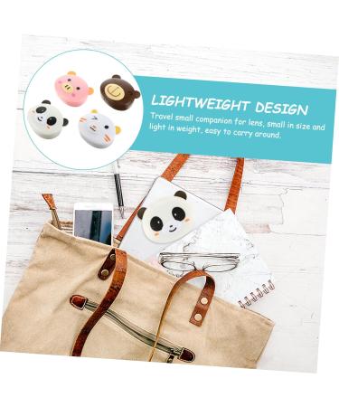 Gatuida 8 STK Contact Lens Container Holder | Eye Care Organizer Set | Travel Case with Mirror & Animal Design | Perfect for Plastic Lenses - Buy Online on GoSupps.com
