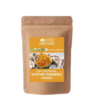 Blessfull Healing Organic 100% Pure Natural Kasturi Turmeric Powder | 100 Gram / 3.52 oz 1 count (Pack of 1)
