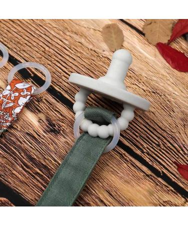 OKwife Baby Pacifier Clip Chain | Soft Cotton Linen Nipple Holder for Infants International Shipping - Buy Online on GoSupps.com