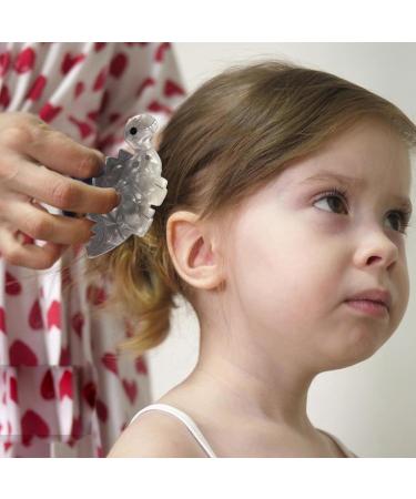 Sirseon Animal Hair Clips | Cartoon Acrylic Hair Jaw Clamps | Fashionable Creative Acrylic Hair Accessories For Toddler Kids Children Daily Use Ankylosaurus - Buy Online on GoSupps.com