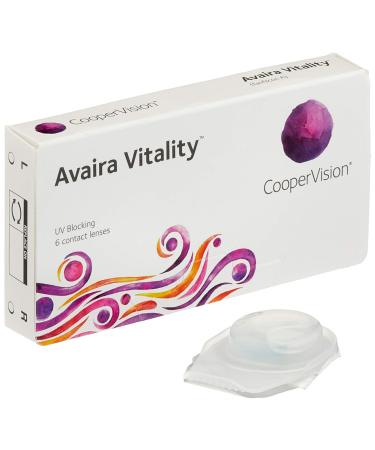 Coopervision Avaira Vitality spheric monthly soft lenses 6 pieces / BC 8.4 mm / DIA 14.2 mm / -5 diopters - Buy Online on GoSupps.com