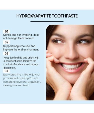 homomdy Hydroxyapatite toothpaste 75 hydroxyapatite toothpaste protects tooth enamel and relieves sensitivity natural whitening longlasting freshness with mint flavor mild formula 1pcs - Buy Online on GoSupps.com