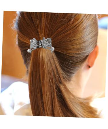 minkissy hairpin rhinestone barrettes pearl hair clips korean hair accessories rhinestone hair accessory minimalist hair clip ponytail buckles ponytail cuff high ponytail holder Metal Miss - Buy Online on GoSupps.com