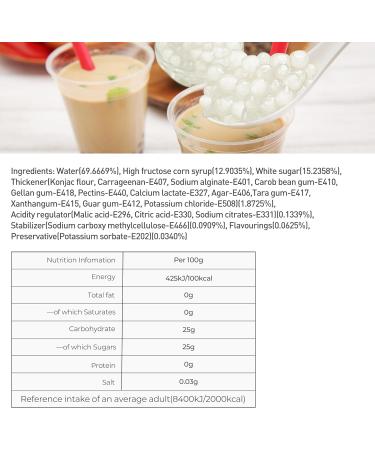 BODUO Crystal Boba for Bubble Tea Drink 2Kg | Chewy Boba Balls for Milk Tea | Perfect for Iced Drinks Iced Coffee Slush Ice Cream Desserts | Additive & Gluten Free Vegan Crystall Boba - Buy Online on GoSupps.com