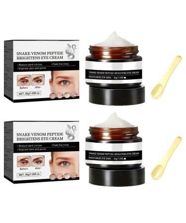 2pcs Jaysuing Firming Eye Cream Temporary Snake Venom Firming Collagen Eyes Cream Boost Anti Aging Serum Instant Remove Eye Bags Fades Fine Lines And Wrinkles Eiaser Repairing Hydrating Eyescream