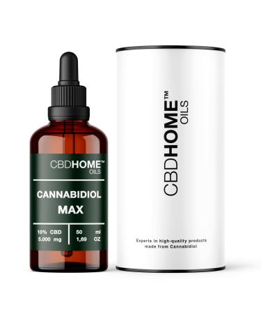 CBD HOME Oils - CBD Oil 10 MAX - 30ml - 3000mg - Organic Coconut & Hemp Oil Bases - CBD Enriched - Omega 3-6-9 - Made in EU