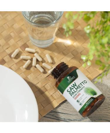 Saw Palmetto Supplement for Men & Women - Herbal Health Support with Fatty Acids & Essential Nutrients - 2 Month Supply 120 Capsules - Buy Online on GoSupps.com