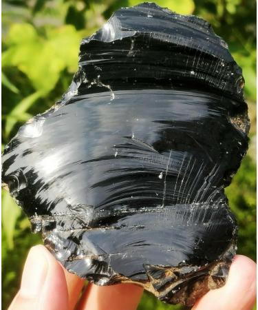 Natural Crystal Rough 1pcs Obsidian Crystal Stone Natural Rough Specimen 200g NaturalReiki Decoration PEIQIYIN