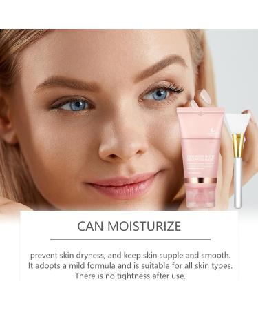 Colla-gen Night Wrapping Ma-sk | 75g Night Wrapping Facial Ma-sk | Colla-gen Overnight Wrapping Peel Off Facial Ma-sk | Face Mud with Brush Deep Cleaning Face Care for Women Girls - Buy Online on GoSupps.com