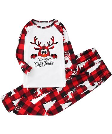 Merry Christmas Plaid Family Matching Set - Top and Pants for Women, Men, and Kids - Homewear Suit - 7-kid-black, 10Y - Buy Online on GoSupps.com
