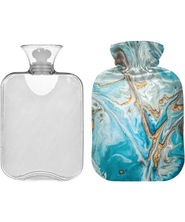 Marble Hot Water Bottle with Cover | Pain Relief Heat Pack for Menstrual Cramps - 1L International Shipping - Buy Online on GoSupps.com