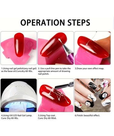 Gel Paint for Nails Art - Versatile Polish Gel Art Nail Polish - Compact Gel Liner Gel Nail Paint for Home Nail Salon Beauty Shops - Buy Online on GoSupps.com