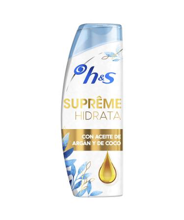 h&s Head & Shoulders Supreme Hydrate Anti-Dandruff Shampoo for Dry Hair - 2 x 300ml Bottles - Total: 600ml