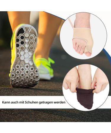 Buy EUR 6-Piece Hallux Valgus Toe Spreader & Bunion Corrector Socks - Anti-Slip Belt Gel Pads Bale Protection | Black - Buy Online on GoSupps.com