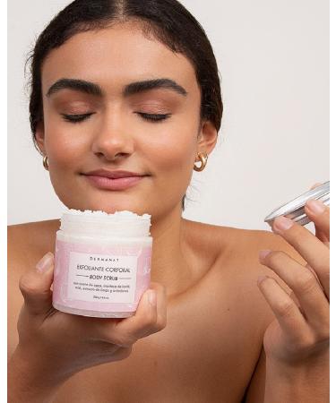 Dermanat Body Scrub. Nourishing and Hydrating Body Skin Exfoliating Scrub with Shea Butter & delicious coconut-lemon scent. Gentle Exfoliation and Cleansing. 8.8 oz. - Buy Online on GoSupps.com