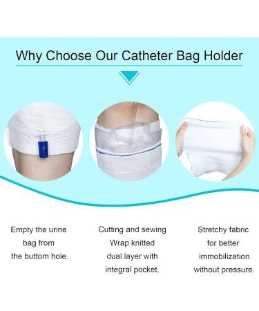 Catheter Leg Bag Holder | Fabric Urine Sleeve & Foley Bag Cover | Unisex Large | International Shipping - Buy Online on GoSupps.com