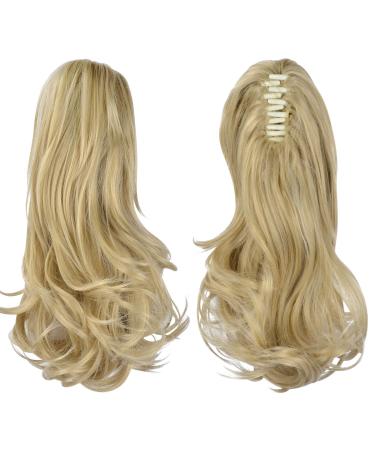 Shop Sofeiyan 33cm Long Curly Ponytail Extension - Natural Looking Light Blonde Clip-In Hair for Women - Buy Online on GoSupps.com