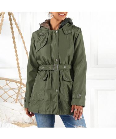 Hanxiulin Women's Oversized Fleece Plush Jacket - Warm Fluffy Hoodie with Zipper Winter Transition Coat & Hooded Trench Coat (Size B 3XL) - Buy Online on GoSupps.com