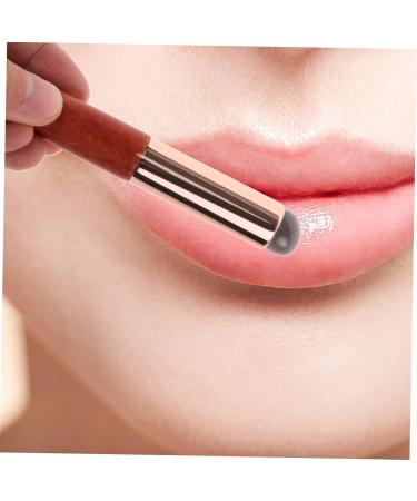 minkissy Silicone Lip Brush Concealer Brush Lip Applicator Makeup Brush Lip Makeup Travel Brush Lipstick Lip Gloss Applicator Makeup Tools Lip Wands Women Lip Brush Lip Brush Wand Wooden 10.00X1.50X1.50CM Brown - Buy Online on GoSupps.com