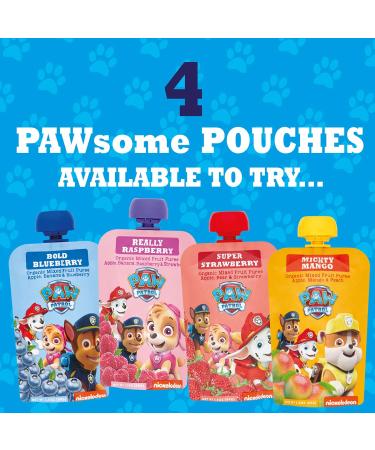 Paw Patrol Really Raspberry Organic Mixed Fruit Squeeze Pouch 3.5 oz. - Pack of 10 | Healthy Snack for Kids - Buy Online on GoSupps.com