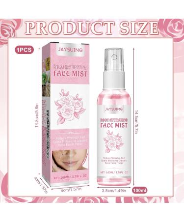Henjunu 100 ml rose water for the face natural plant extracts rose toner for the face moisturizing and nourishing rose water for the face gift for birthdays and Valentines Day - Buy Online on GoSupps.com