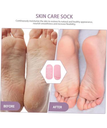 Housoutil 1 Pair Gel Socks Gel Lined Socks Adult Moisturizing Gels Cover Cracked Feet Socks Women Socks Heel Foot Women's Accessories Pink Inner Essential Oil Moisturizing Gel - Buy Online on GoSupps.com