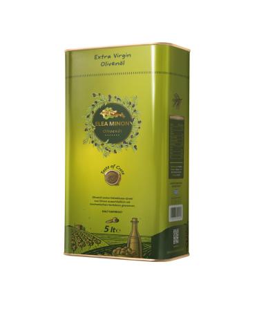 Muvax Elea Minon Extra Virgin Olive Oil | 5 Litre Can with Spout | From the Greek Island of Crete | Greek Olive Oil from Crete | Extra Virgin Olive Oil Cold Pressed