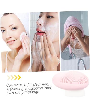 Angoily facial scrubber exfoliator cobblestone silicone facial cleansing brush silicone cleaning brush cleansing brush pore scrubber pebble brush Man-made fiber plastic - Buy Online on GoSupps.com