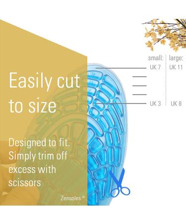 Orthotic Arch Support Gel Insoles for Women and Men - Small (UK 3-7) - Shock Absorbing & Comfortable - Buy Online on GoSupps.com