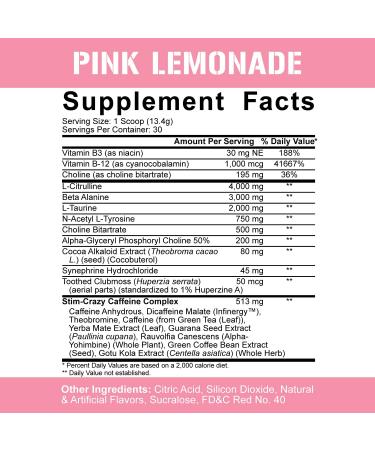 5% Nutrition 5150 High Stim Pre-Workout Powder | Extreme Energy Focus & Pumps | 400mg Caffeine, Citrulline, Beta Alanine | Pink Lemonade Flavor | 30 Servings - Buy Online on GoSupps.com