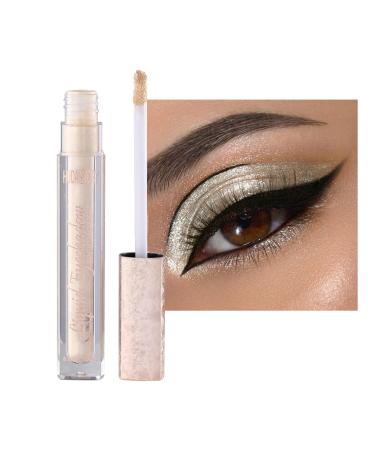 Shimmer Liquid Eyeshadow | Gel Pearl Makeup Sparkling Eyeshadow - Non-Sticky and Anti-Sweat Eye Makeup Tool for Bar Stage and Night Out Fovolat 1