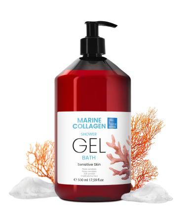 Made in France Pearl shine shower gel extra soft very sensitive and dry skin 500 ml collagen bath gel for daily use